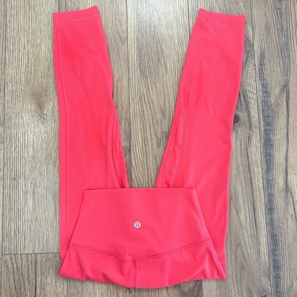 Lululemon Align High Rise Crop Double Lined Leggings 23" Size 2 In Glaze Pink
